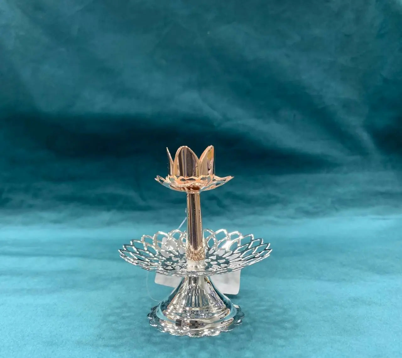 925 Silver Candle Stand Sarafa Bazar India