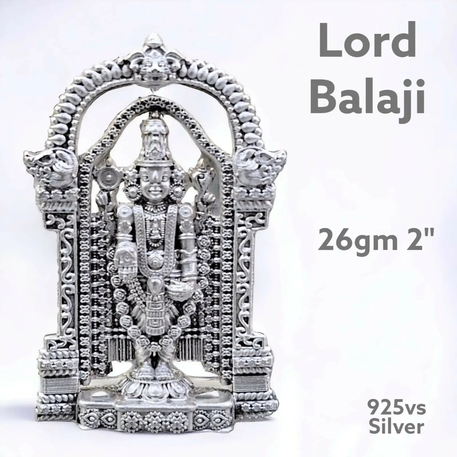 925 Silver Lord Balaji Sarafa Bazar India