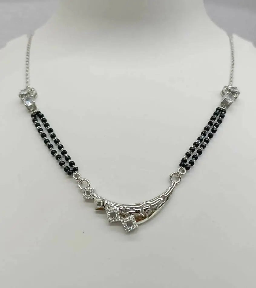 925 Silver Mangalsutra Sarafa Bazar India