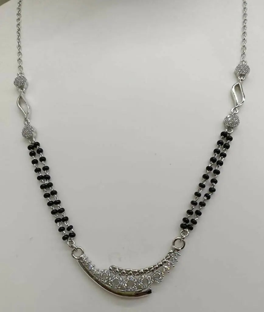 925 Silver Mangalsutra Sarafa Bazar India