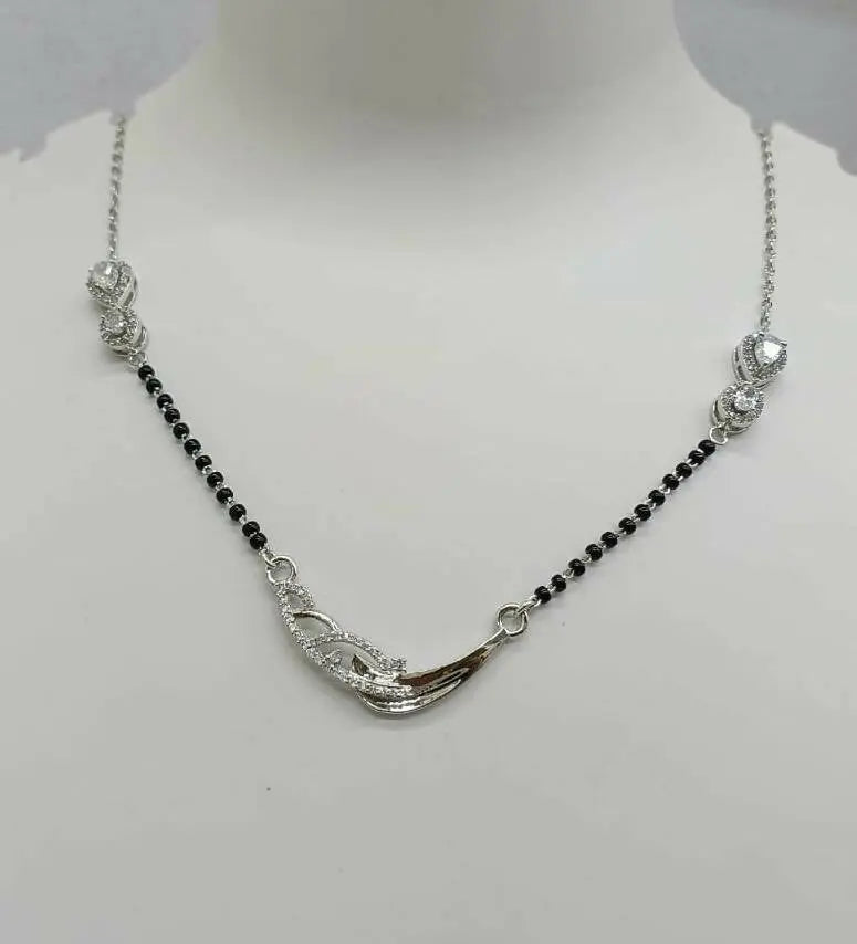 925 Silver Mangalsutra Sarafa Bazar India