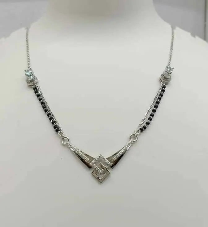 925 Silver Mangalsutra Sarafa Bazar India