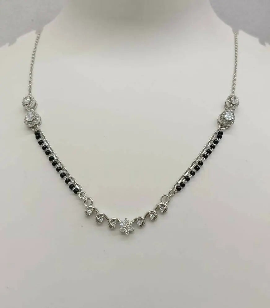 925 Silver Mangalsutra Sarafa Bazar India