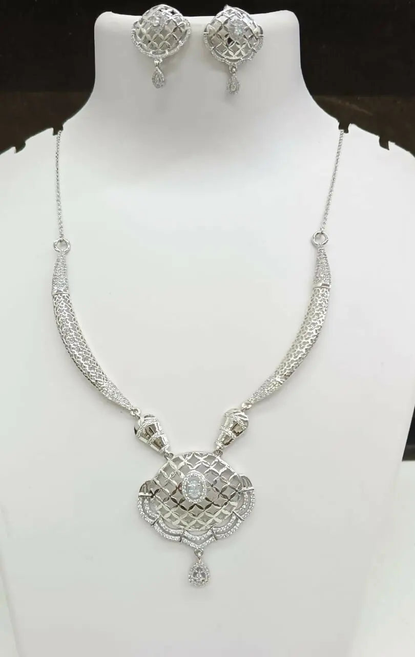 925 Silver Necklace Sarafa Bazar India