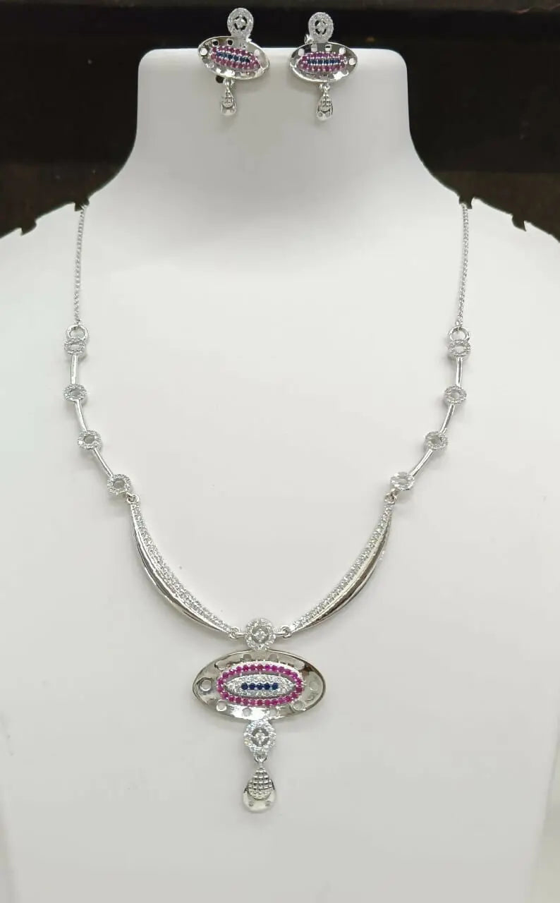 925 Silver Necklace Sarafa Bazar India