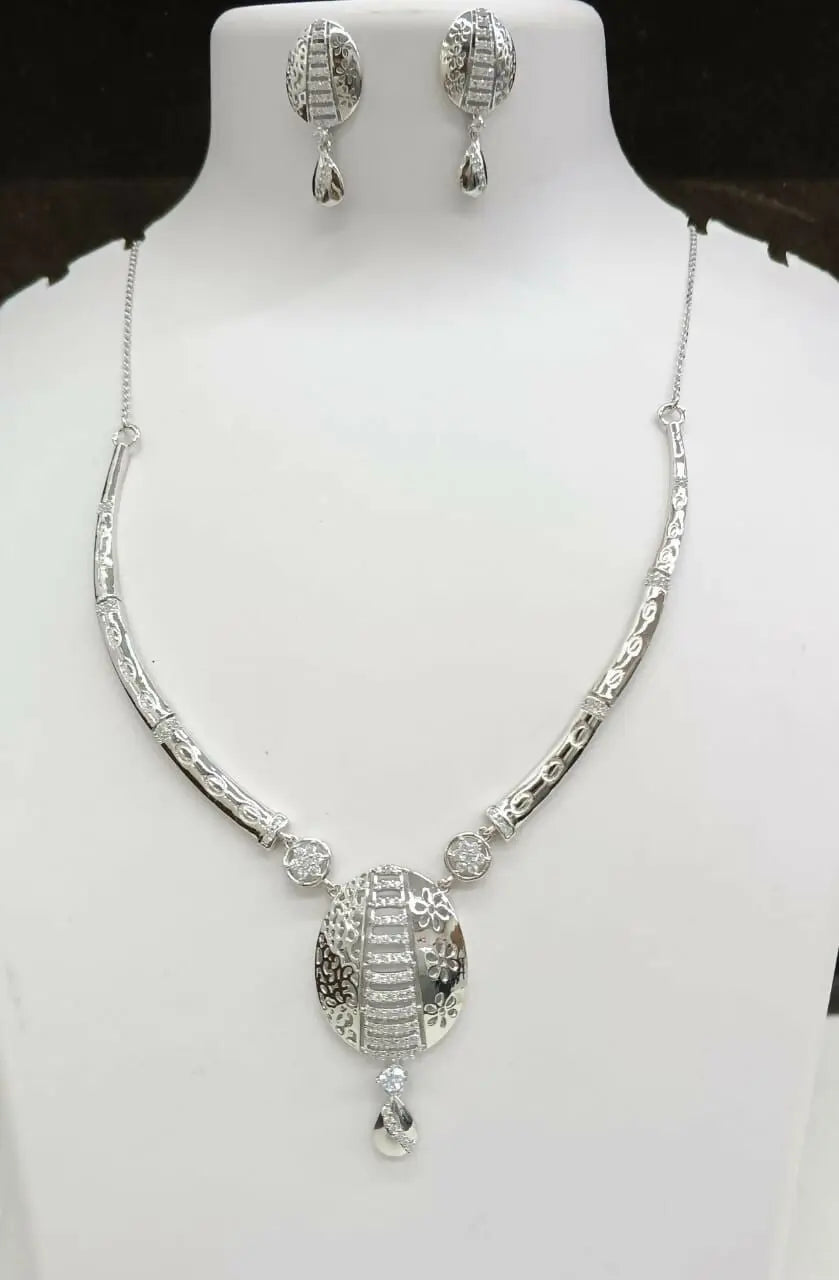 925 Silver Necklace Sarafa Bazar India