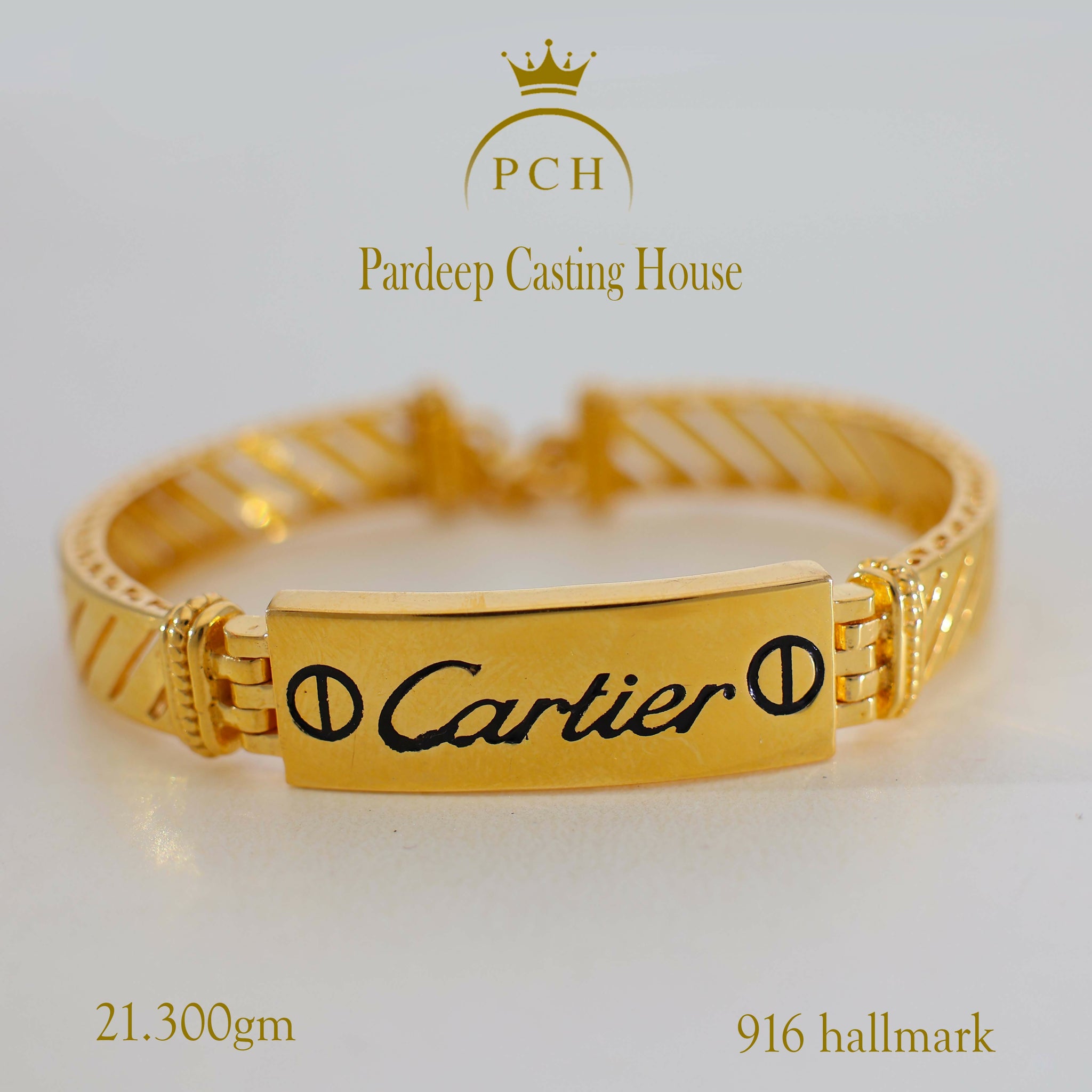 Cartier Gold Fancy Bracelet Sarafa Bazar India