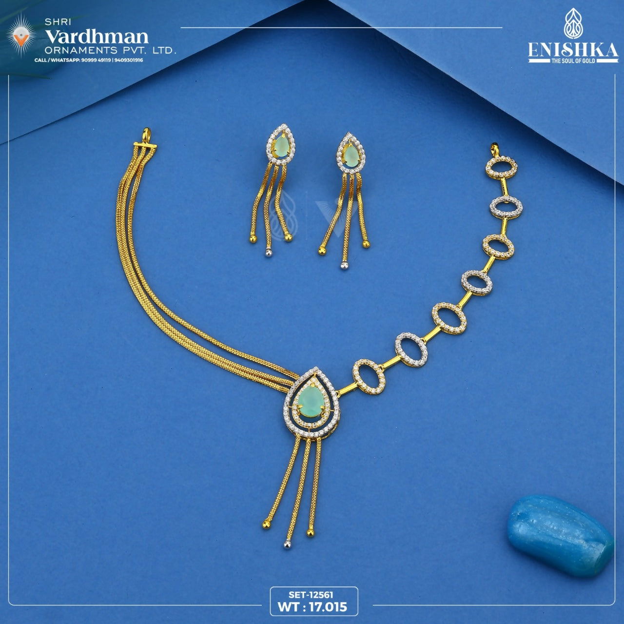 CZ Necklace Sarafa Bazar India