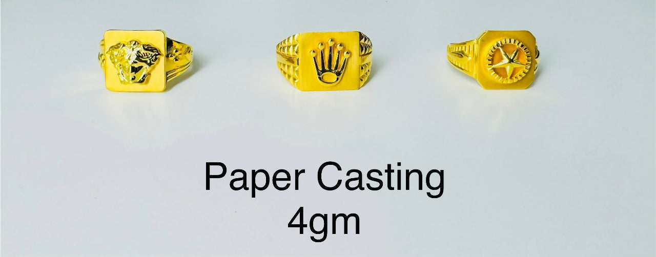 Paper Casting Gents Rings Sarafa Bazar India