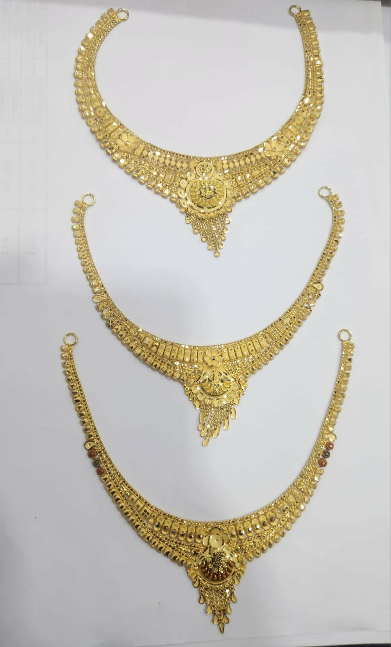 Gold Necklace Sarafa Bazar India