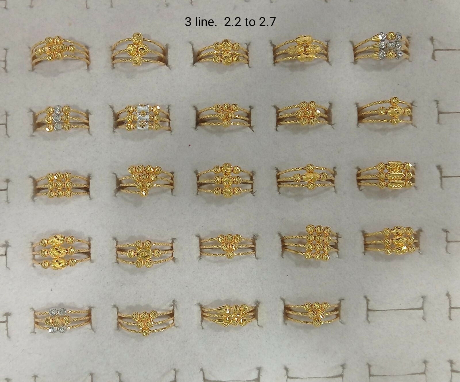 Gold Ladies Rings Sarafa Bazar India