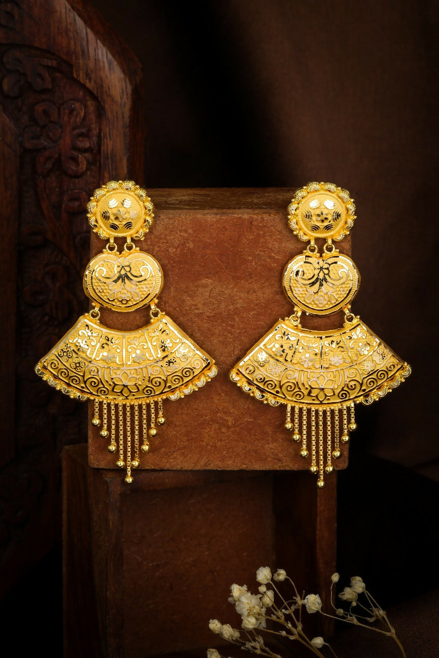 Gold Earrings Sarafa Bazar India