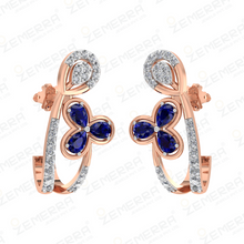 Classic 14k Gold Diamond Bali Earring With Pears Shape Sarafa Bazar India