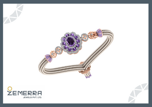 14K Gold & Stone Diamond Bracelets Sarafa Bazar India