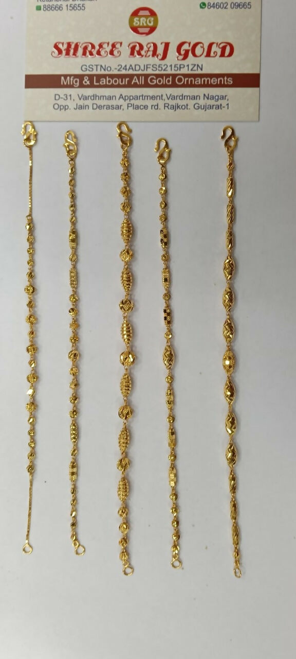 Gold Ladies Bracelets Sarafa Bazar India