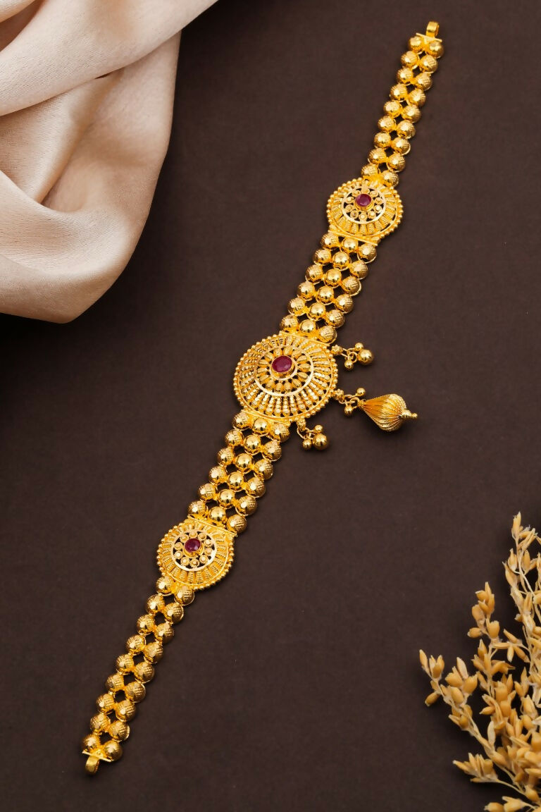 Gold Chick Set & Bajuband Sarafa Bazar India
