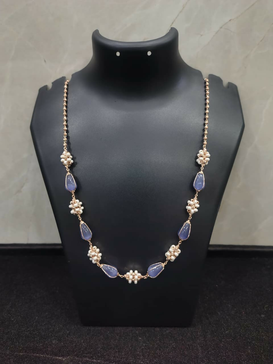 18kt Beads Mala Sarafa Bazar India