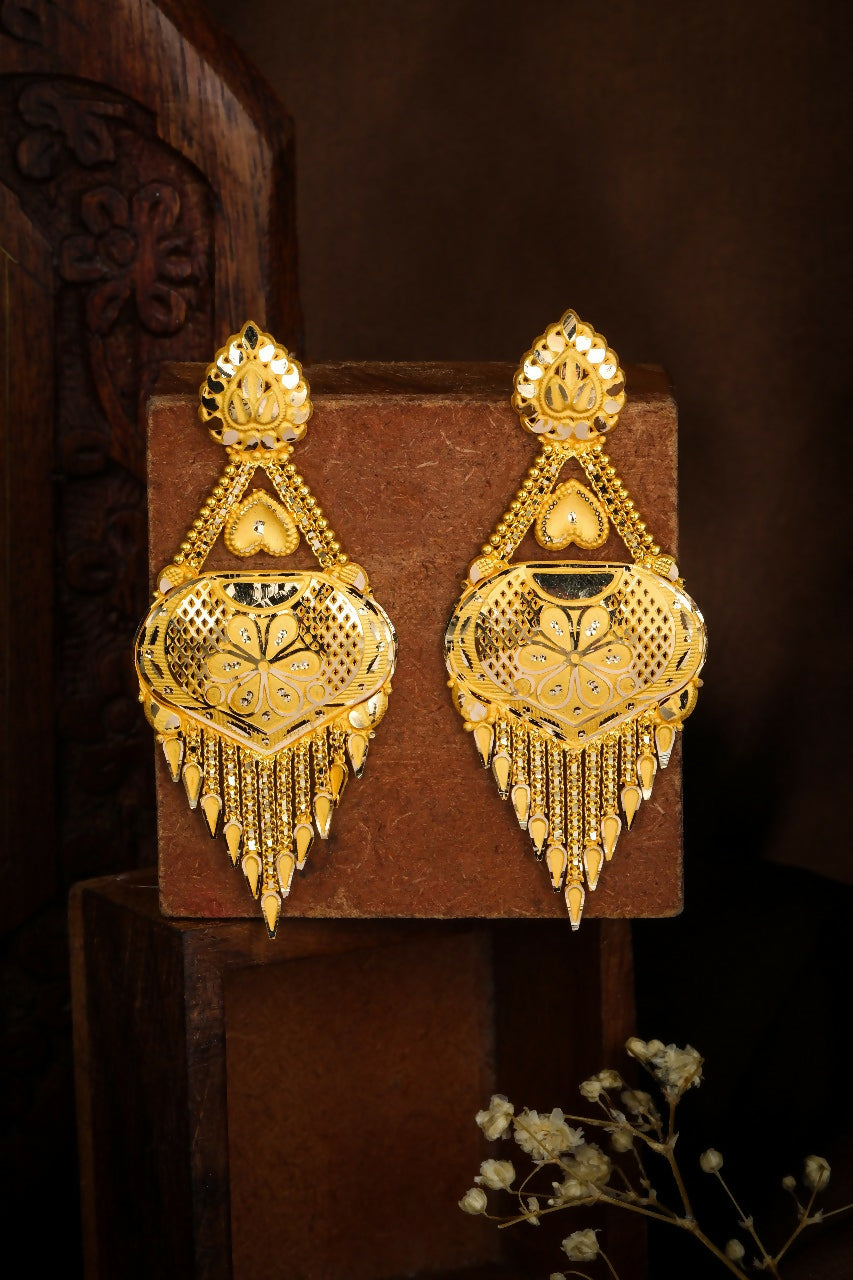 Gold Earrings Sarafa Bazar India