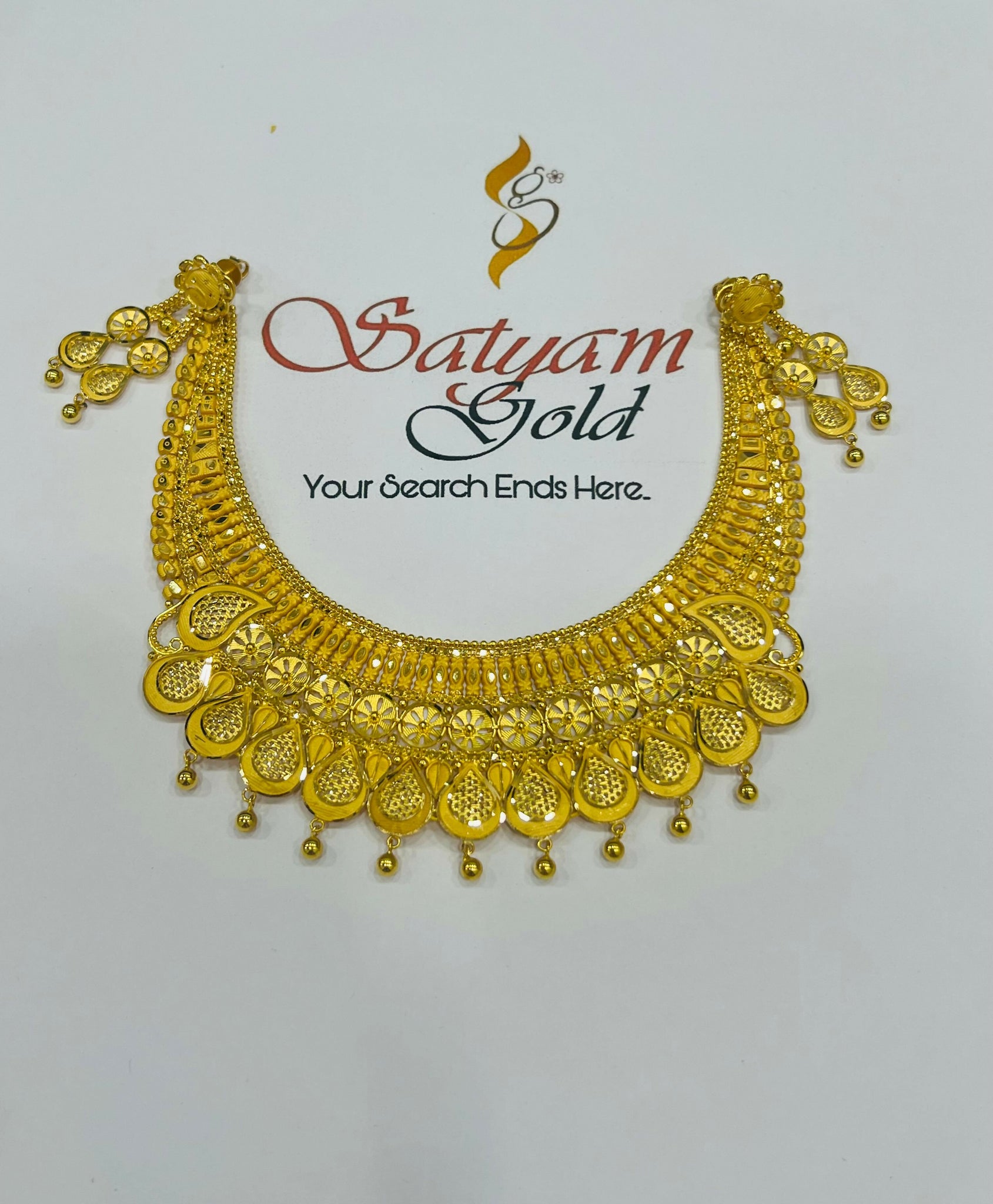 Gold Necklace Sarafa Bazar India