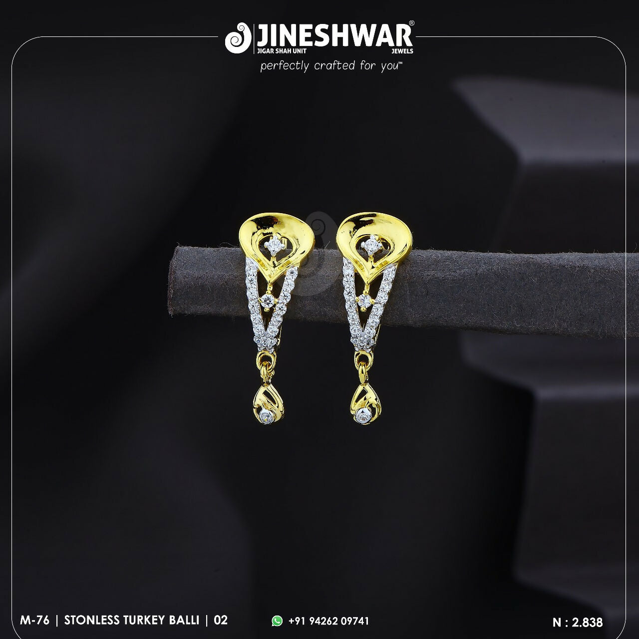 18kt Stonless Turkey Bali Sarafa Bazar India