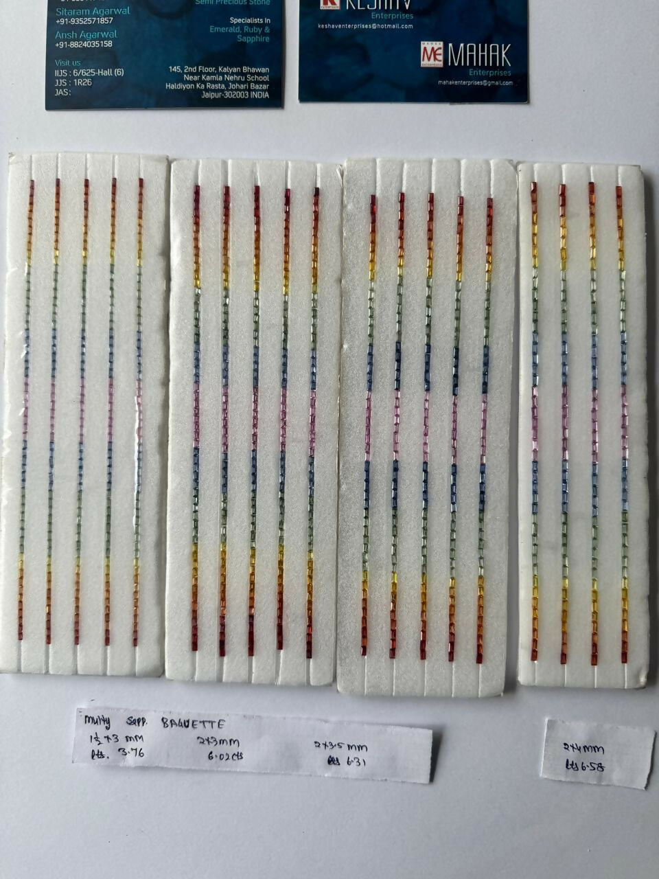 Multy Colour Natural Sapphire Heated Strip Sarafa Bazar India