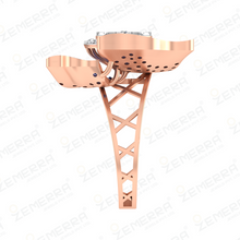 Trending 14K Rose Gold Diamond Butterfly Cluster Ring Sarafa Bazar India
