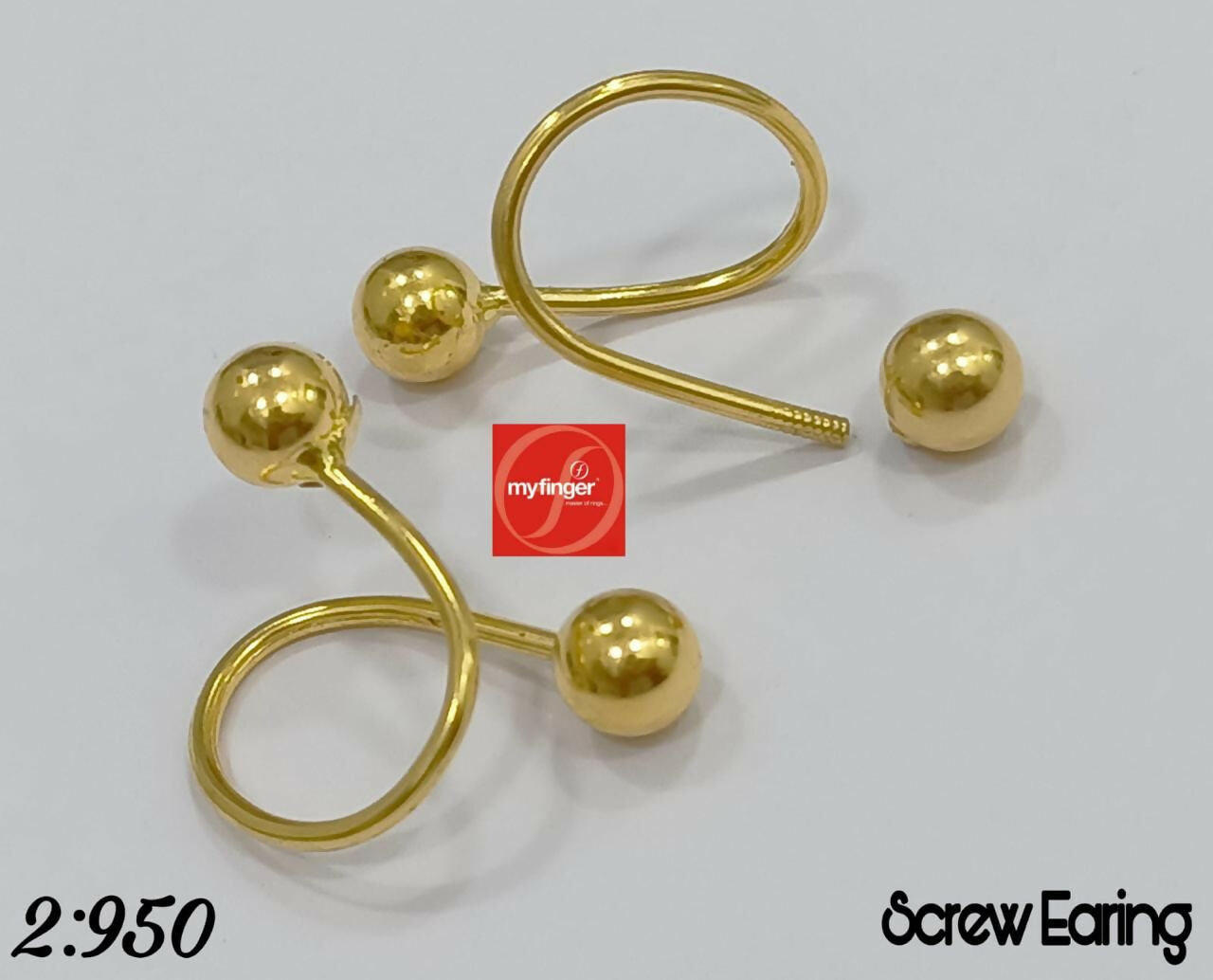 Casting Screw Earring Sarafa Bazar India