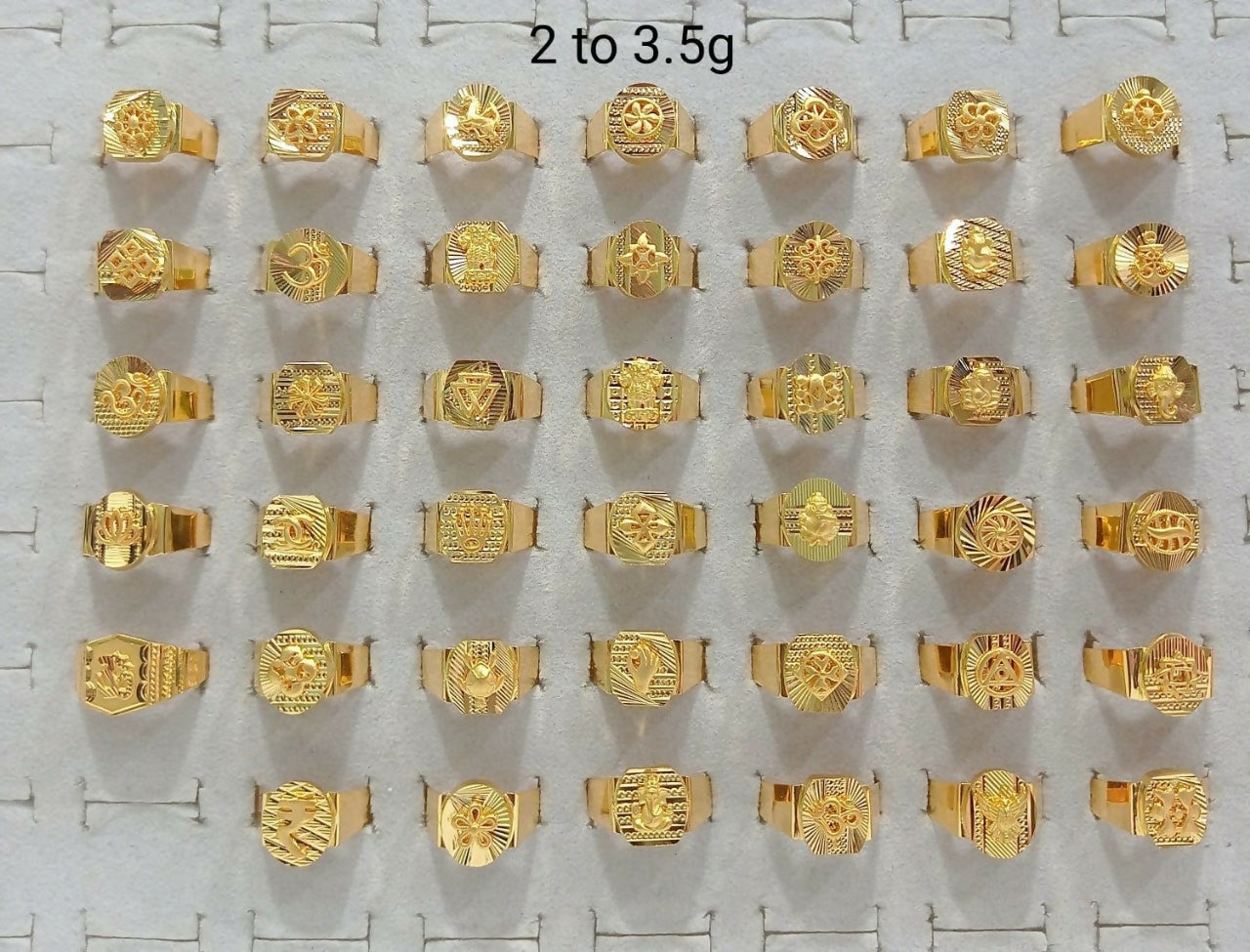 Gold Gents Rings Sarafa Bazar India