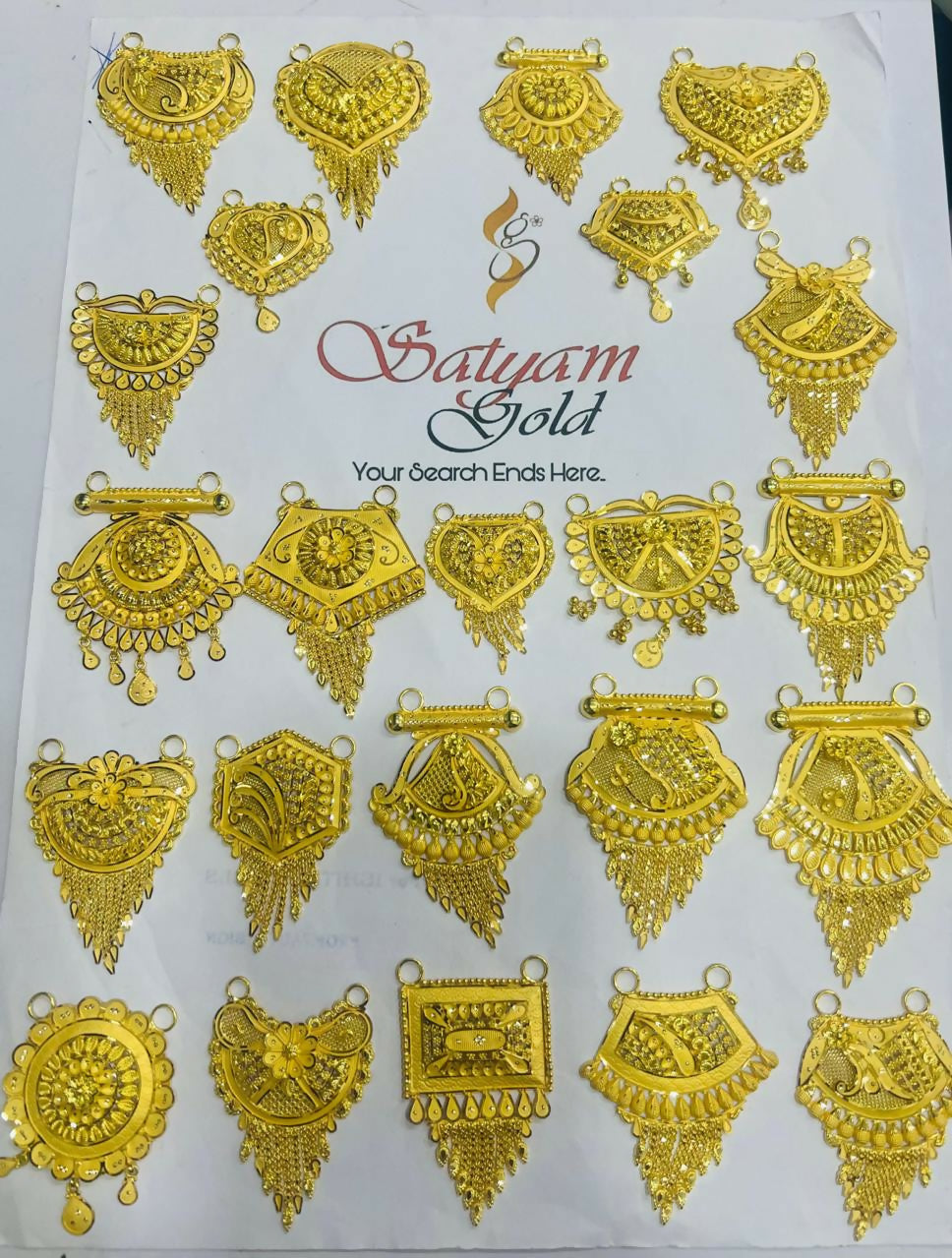 Gold Mangalsutra Pendants Sarafa Bazar India