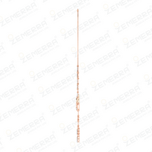 Delicate Lariat 14K Rose Gold Diamond Pendant For Women Sarafa Bazar India