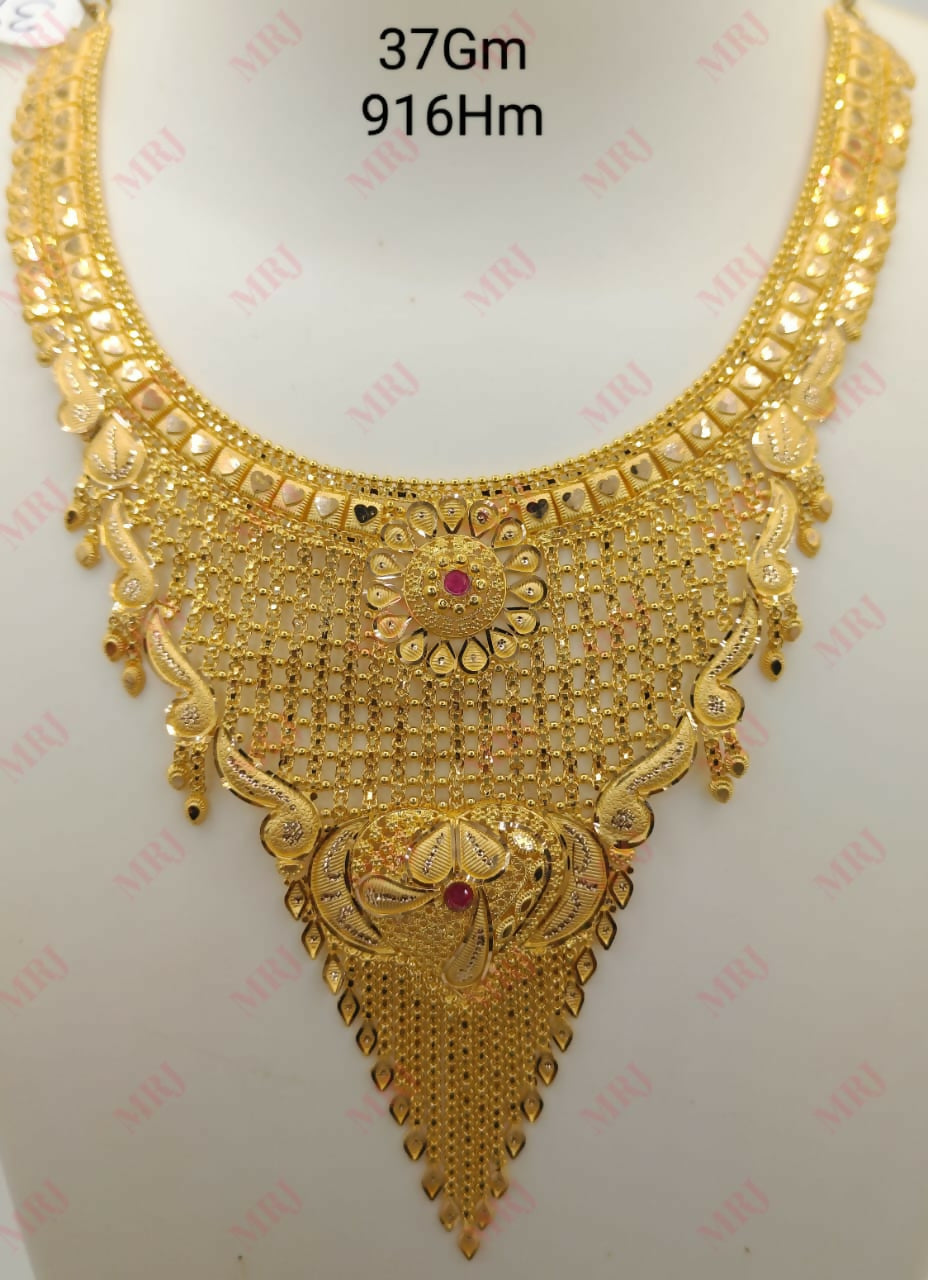 22kt Gold Necklace Sarafa Bazar India