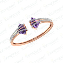 14k Rose Gold Diamond Braacelets - New Design Sarafa Bazar India