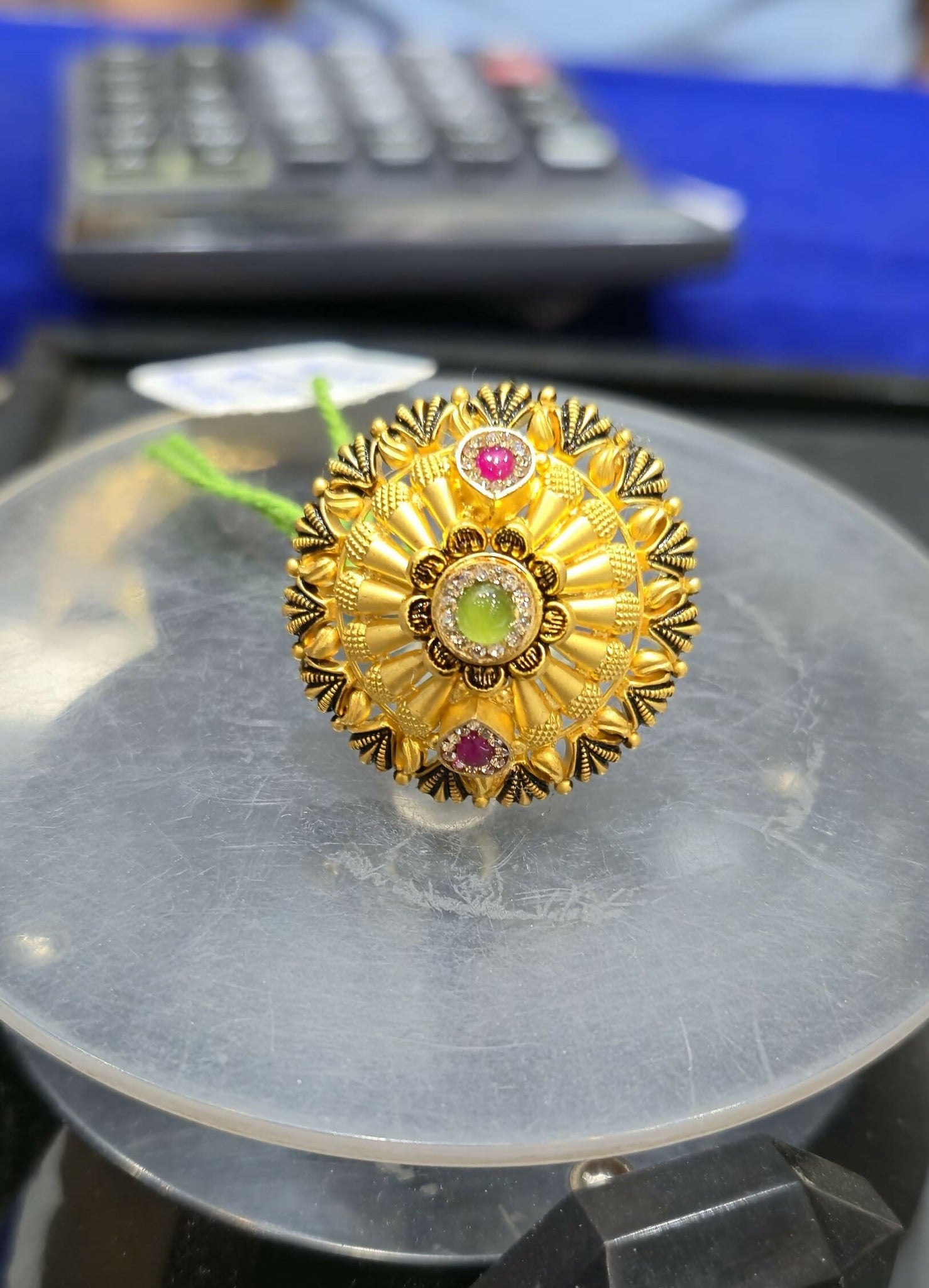 Gold Ladies Ring Sarafa Bazar India