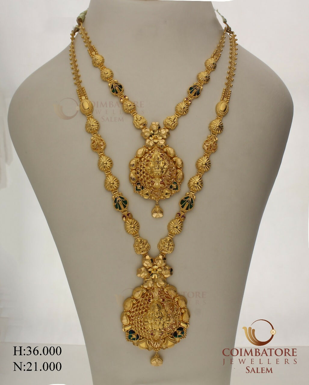 Gold Necklace & Long Set Sarafa Bazar India