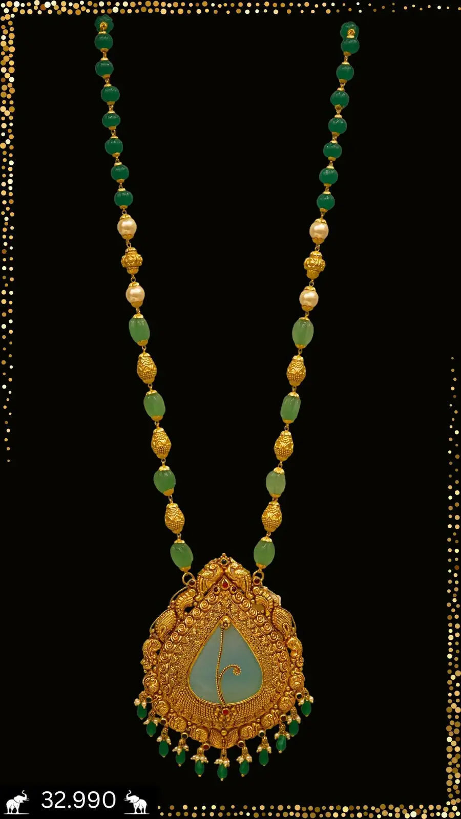 Antique Chain Pendant Sarafa Bazar India