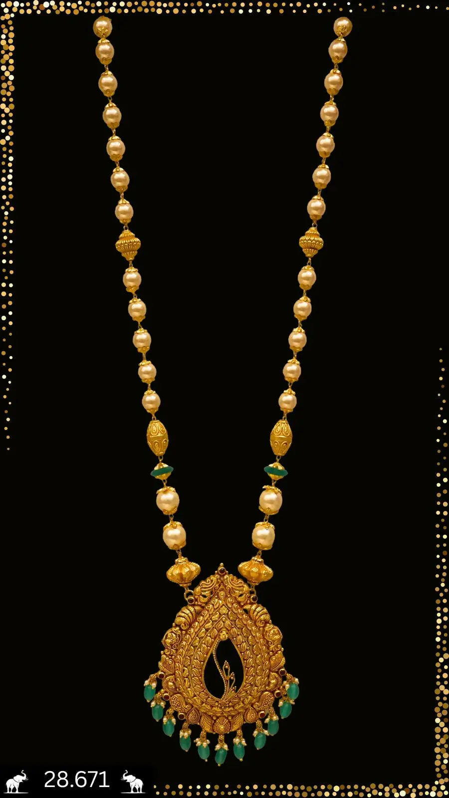 Antique Chain Pendant Sarafa Bazar India