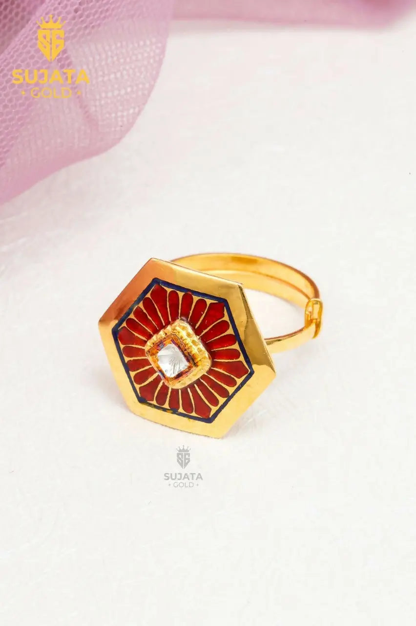 Antique Fusion Ladies Ring Sarafa Bazar India