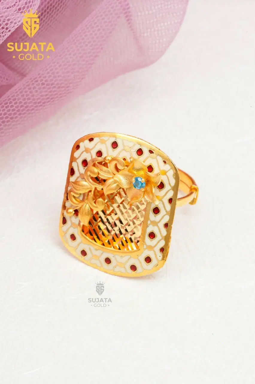 Antique Fusion Ladies Ring Sarafa Bazar India