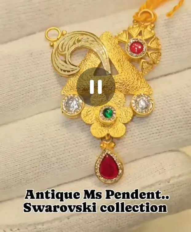 Antique Ms Pendant Sarafa Bazar India