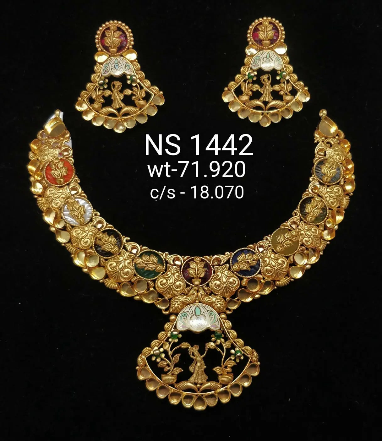 Antique Necklace Khoka Sarafa Bazar India