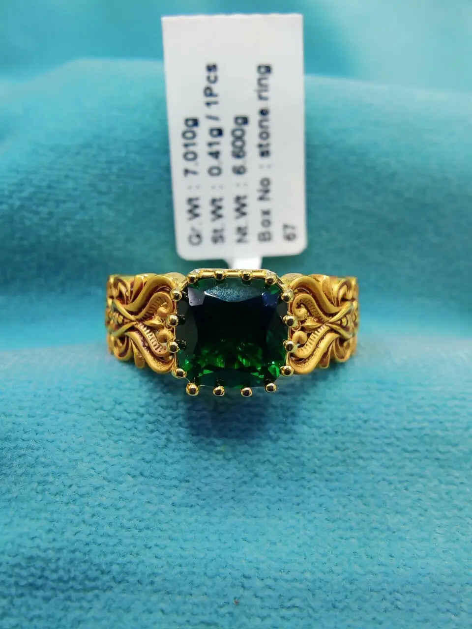 Antique Stone Ladies Ring Sarafa Bazar India