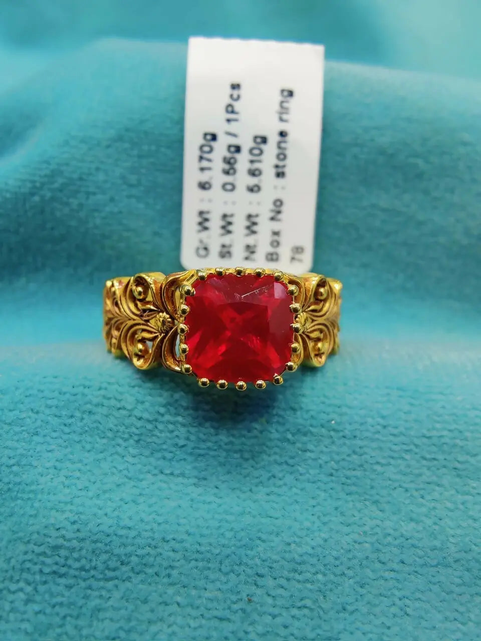 Antique Stone Ladies Ring Sarafa Bazar India