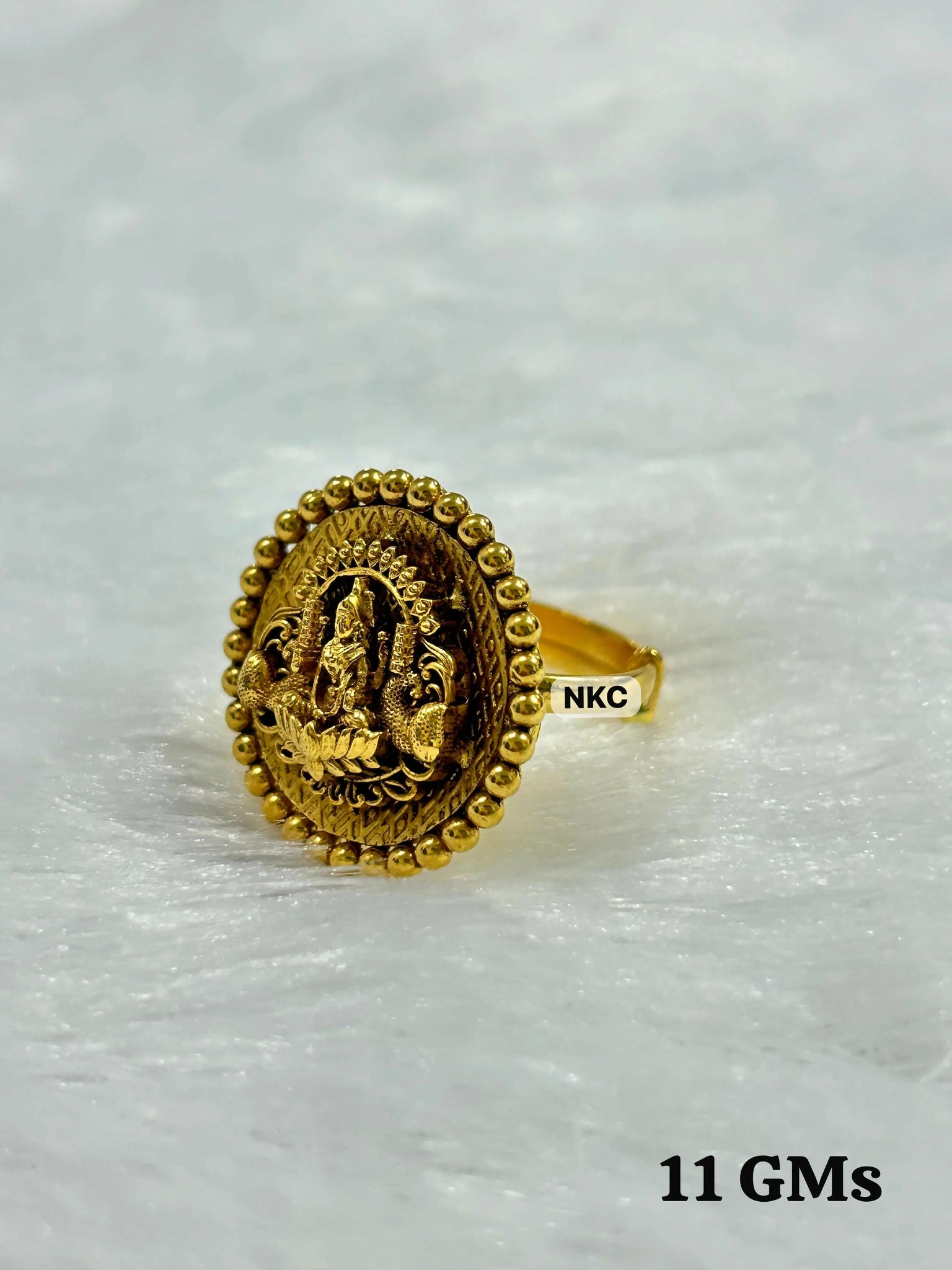Antique Temple Ring Sarafa Bazar India