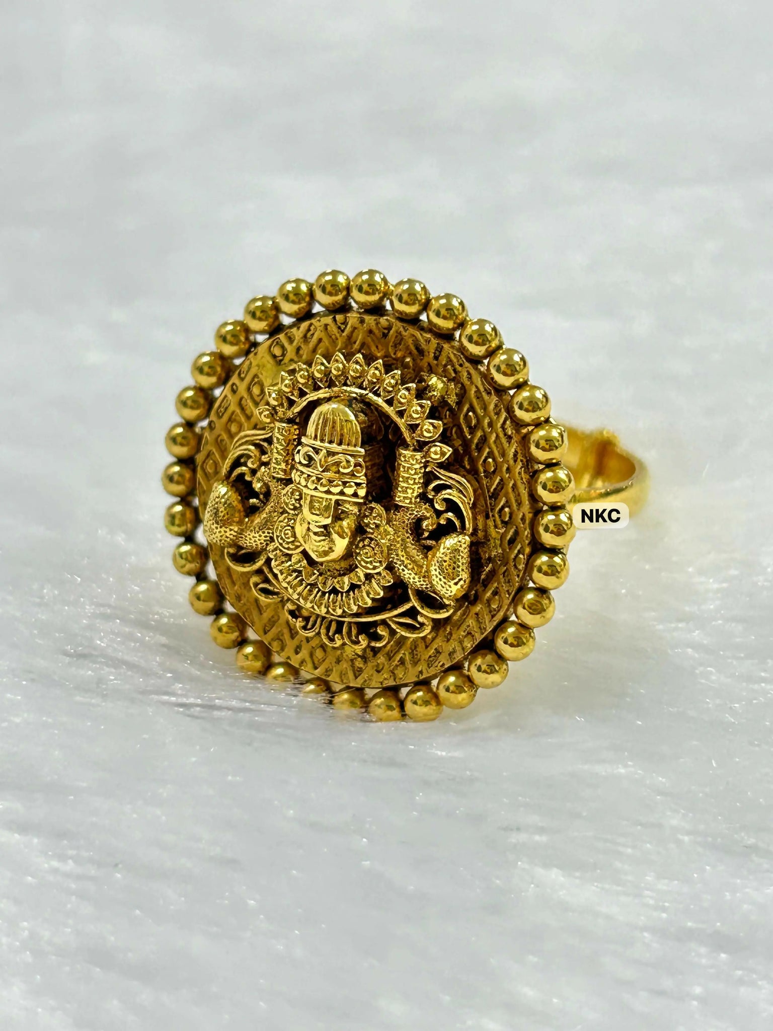 Antique Temple Ring Sarafa Bazar India