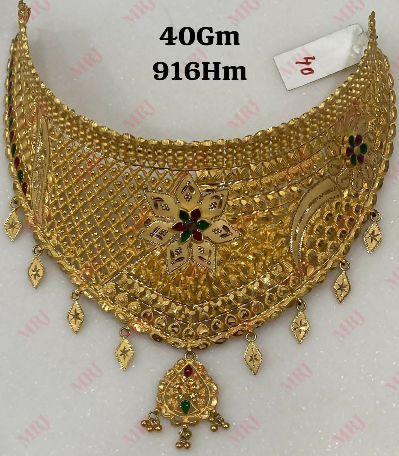 22kt Gold Choker Sarafa Bazar India