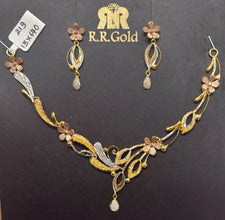 Ari Cutting (Rhodium and Rose Gold Handmade Sets) Sarafa Bazar India