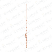 Modern Style 14K Gold Diamond Y Drop Pendant For Women Sarafa Bazar India