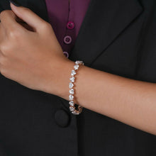 Women's Heart Tennis Bracelet Sarafa Bazar India