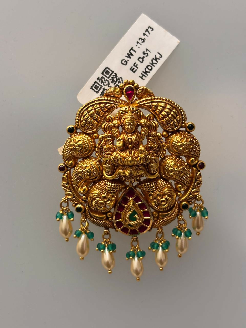 Antique Temple Pendants Sarafa Bazar India