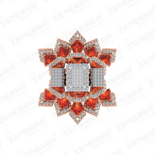 14K Gold Gemstone Rings with Diamonds Sarafa Bazar India